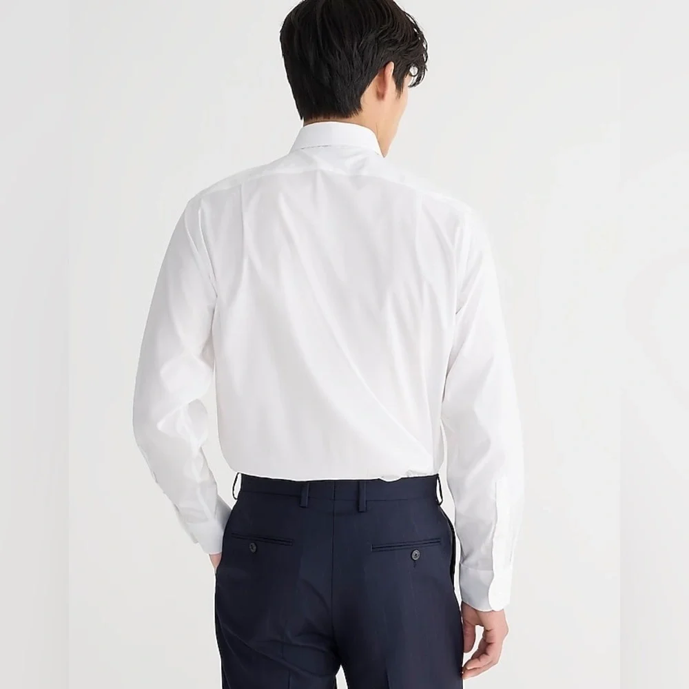 J Crew Bowery wrinkle-free dress shirt with point collar BM199